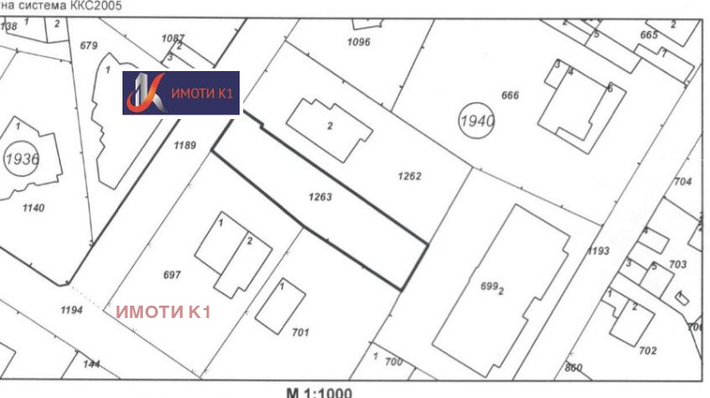 Til salgs  Plott Sofia , Bojana , 617 kvm | 32998632