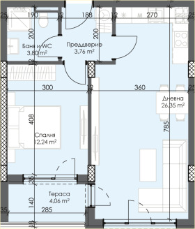 1 Schlafzimmer Trakija, Plowdiw 2