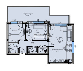 2 slaapkamers Vastanitsjeski, Plovdiv 1