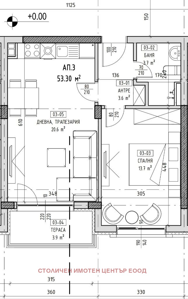 Satılık  1 yatak odası Sofia , Darvenica , 65 metrekare | 93307776 - görüntü [9]