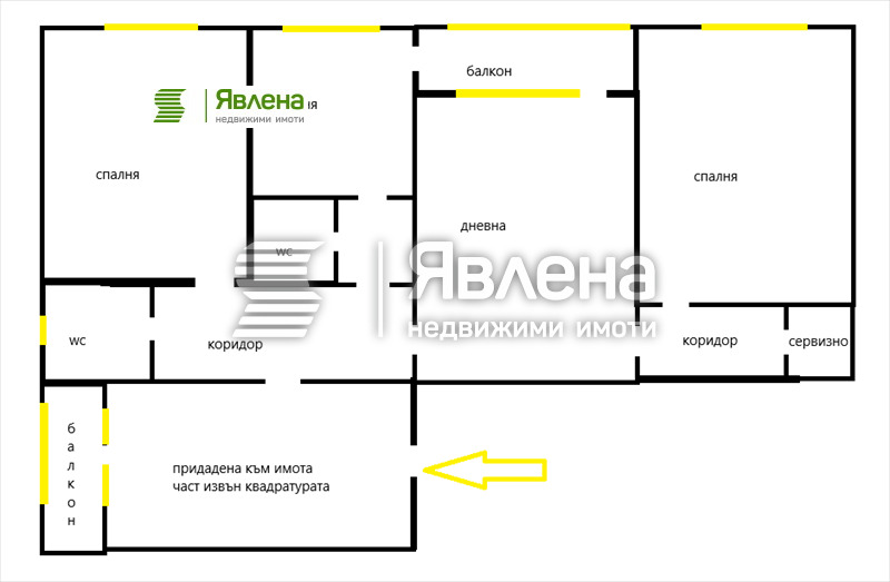 Продава 3-СТАЕН, гр. София, Красна поляна 1, снимка 16 - Апартаменти - 55149201