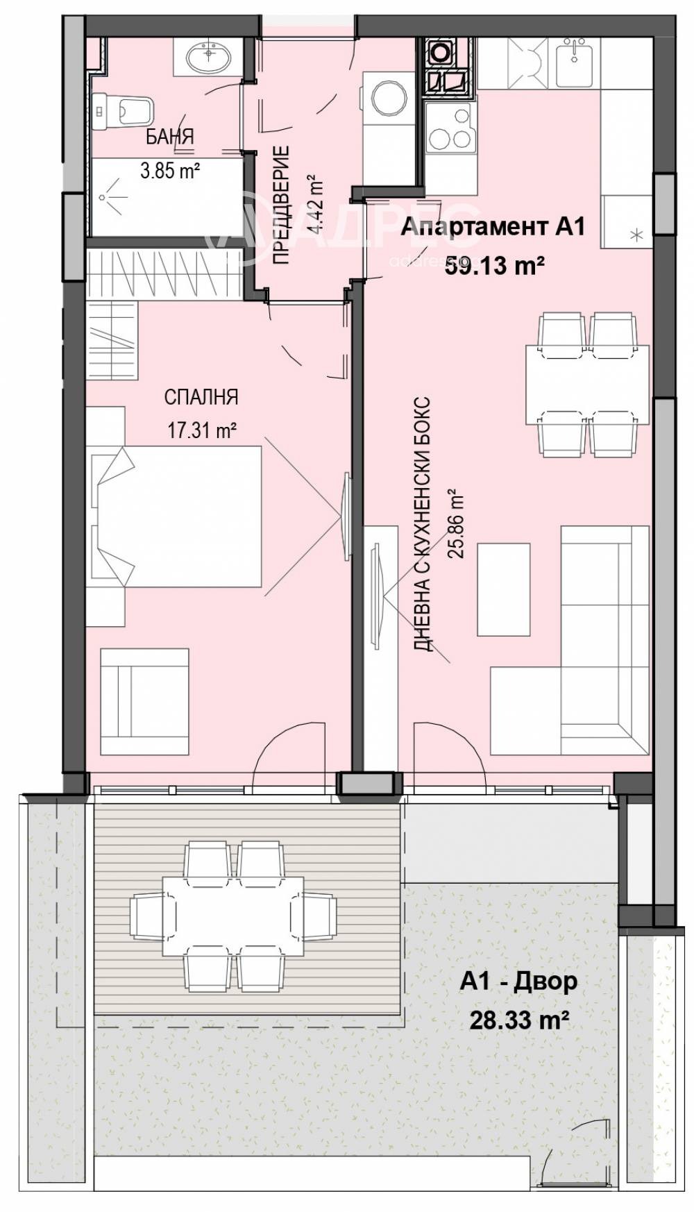 Продава 2-СТАЕН, гр. София, Кръстова вада, снимка 4 - Апартаменти - 55457146