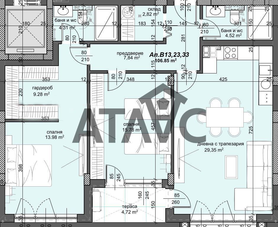 Продава 3-СТАЕН, гр. Пловдив, Тракия, снимка 17 - Апартаменти - 53977307