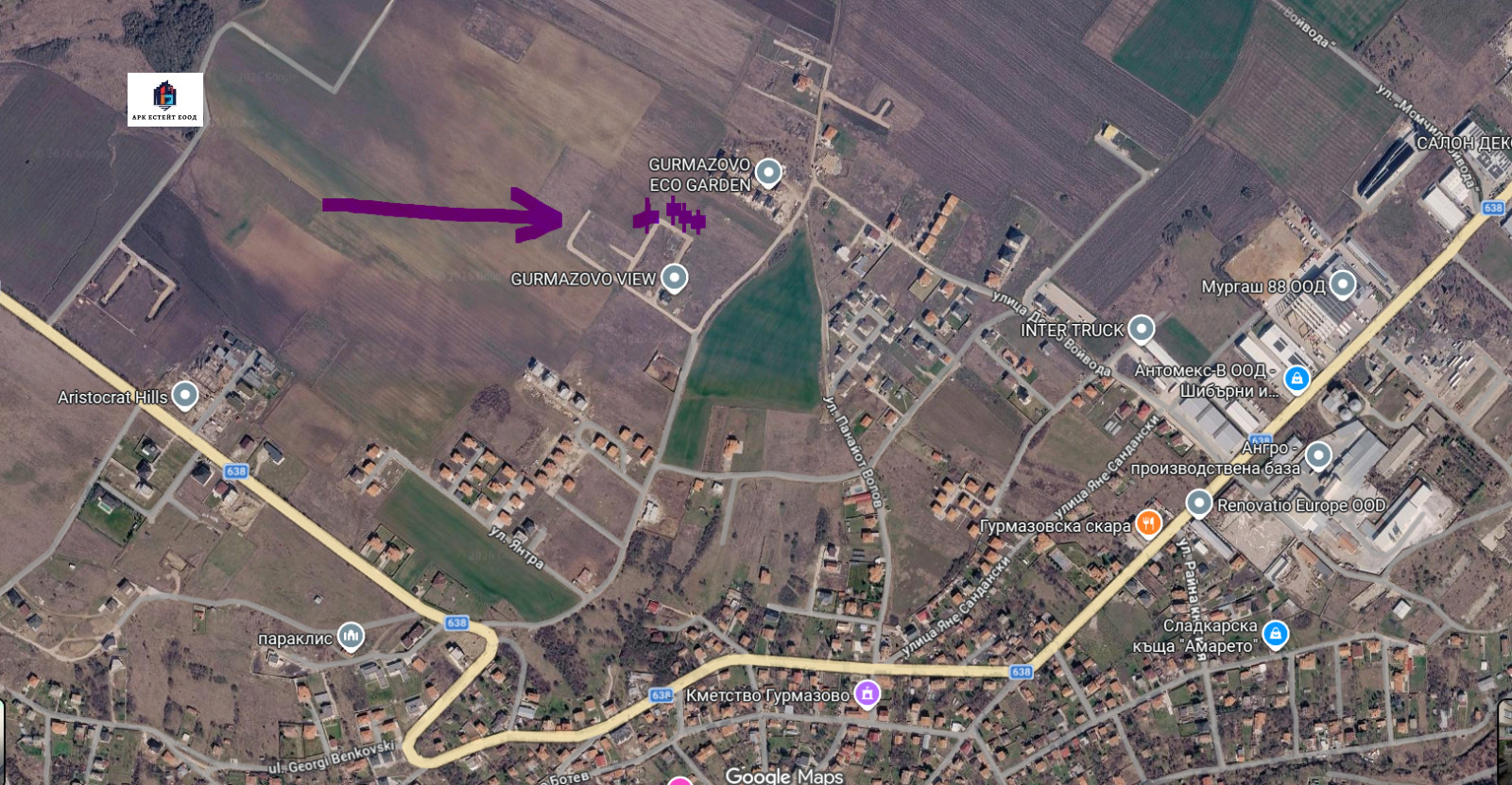 Продава ПАРЦЕЛ, с. Гурмазово, област София област, снимка 3 - Парцели - 55885644