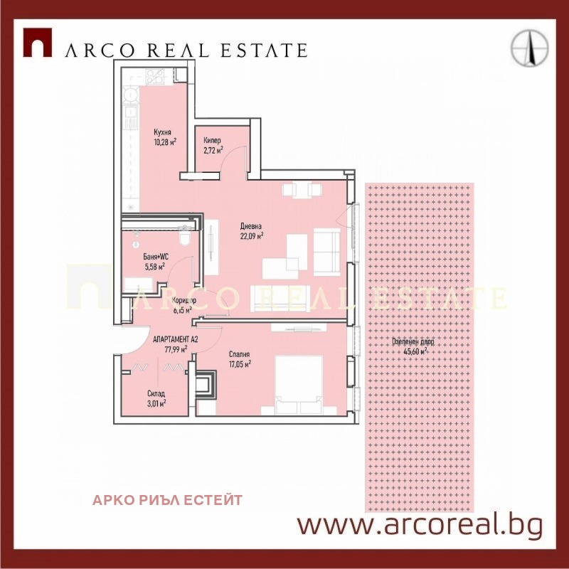 Продава 2-СТАЕН в град София, Младост 4 - 95 кв.м / 228 408 € » 446 727.22 лв., АРКО РИЪЛ ЕСТЕЙТ