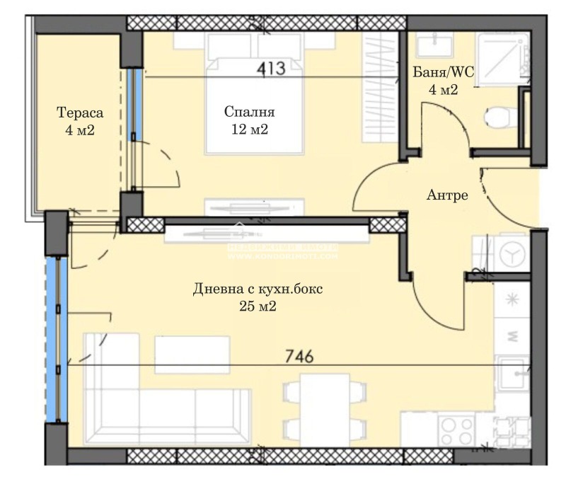 Продава 2-СТАЕН, гр. Пловдив, Тракия, снимка 1 - Aпартаменти - 48288371