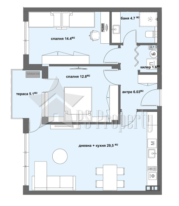 Продава  3-стаен град Стара Загора , Самара 3 , 94 кв.м | 58214598 - изображение [3]