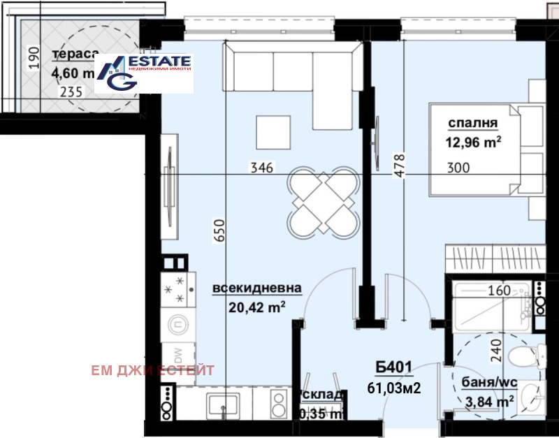 Продава  2-стаен град Бургас , Изгрев , 61 кв.м | 29517622