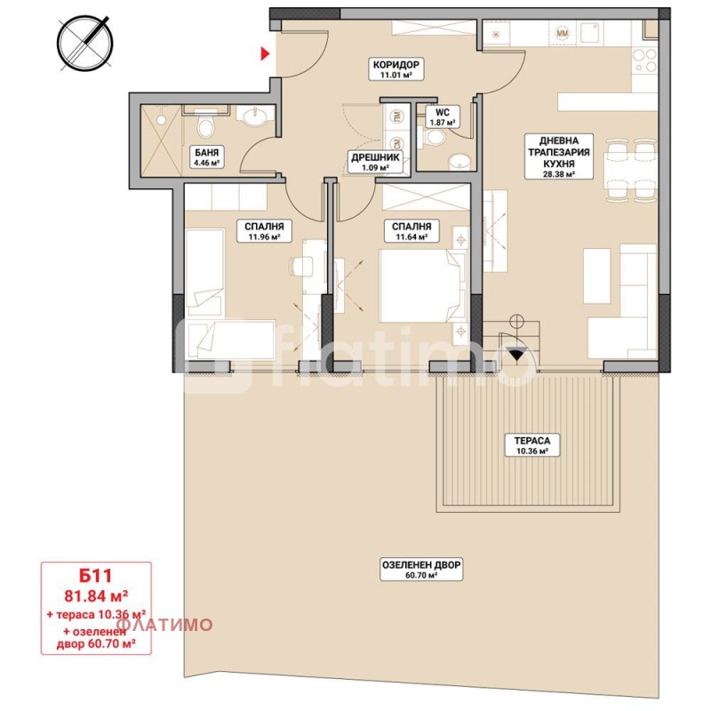 À vendre  2 chambres Sofia , Mladost 4 , 98 m² | 62079566 - image [2]