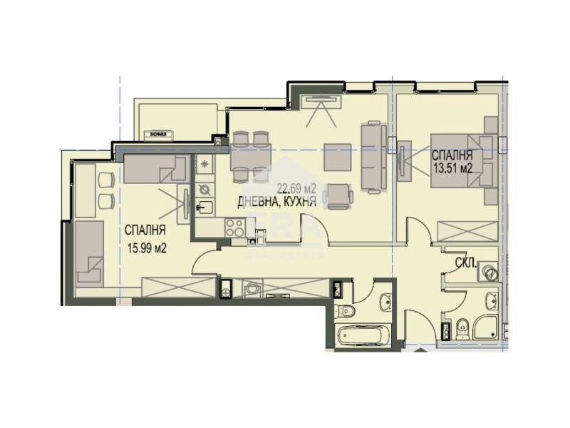 Продава 3-СТАЕН, гр. София, Кръстова вада, снимка 13 - Апартаменти - 53249096