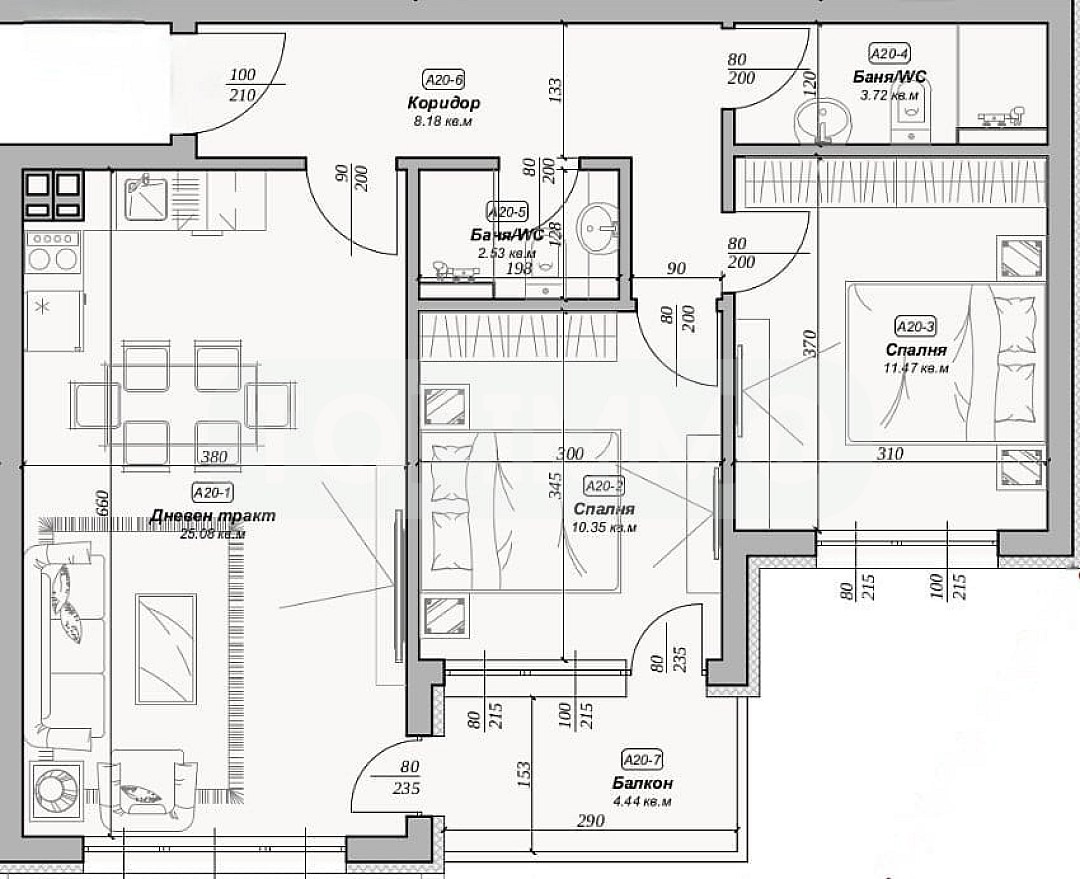 Продава 3-СТАЕН, гр. Варна, м-т Пчелина, снимка 17 - Апартаменти - 53628257