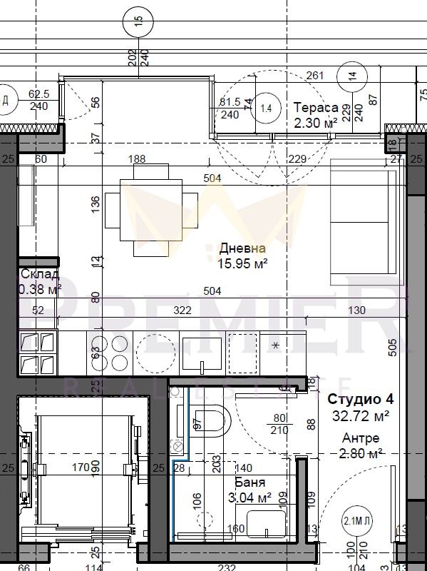 Продава 1-СТАЕН, гр. Варна, Трошево, снимка 2 - Апартаменти - 53783802