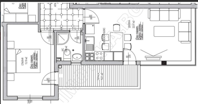 En venta  1 dormitorio Varna , Vinitsa , 80 metros cuadrados | 44865818 - imagen [6]