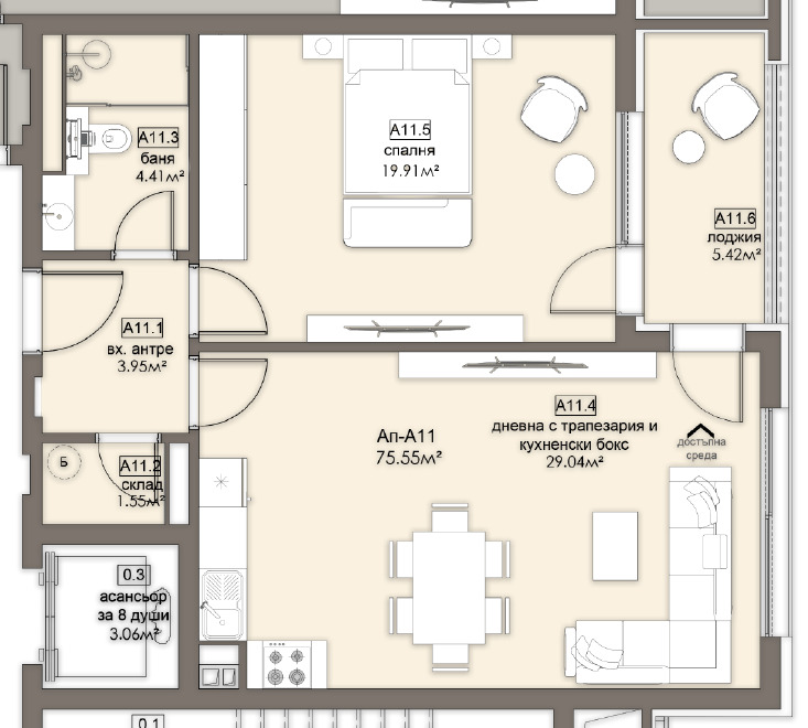 Продава  2-стаен град София , Люлин 5 , 87 кв.м | 81541806