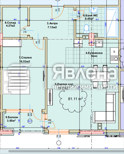 Продава 2-СТАЕН, гр. София, с. Казичене, снимка 2 - Апартаменти - 55620594