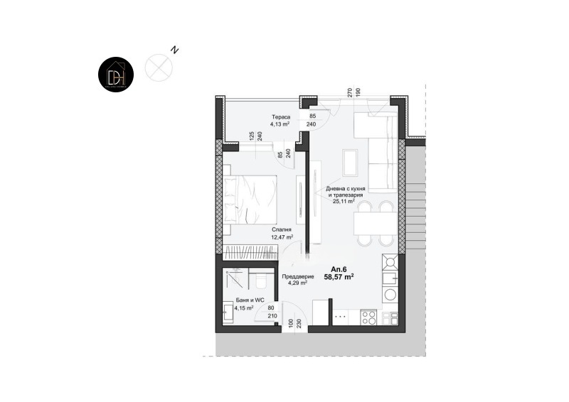 Продава  2-стаен град Пловдив , Христо Смирненски , 67 кв.м | 51451132 - изображение [2]