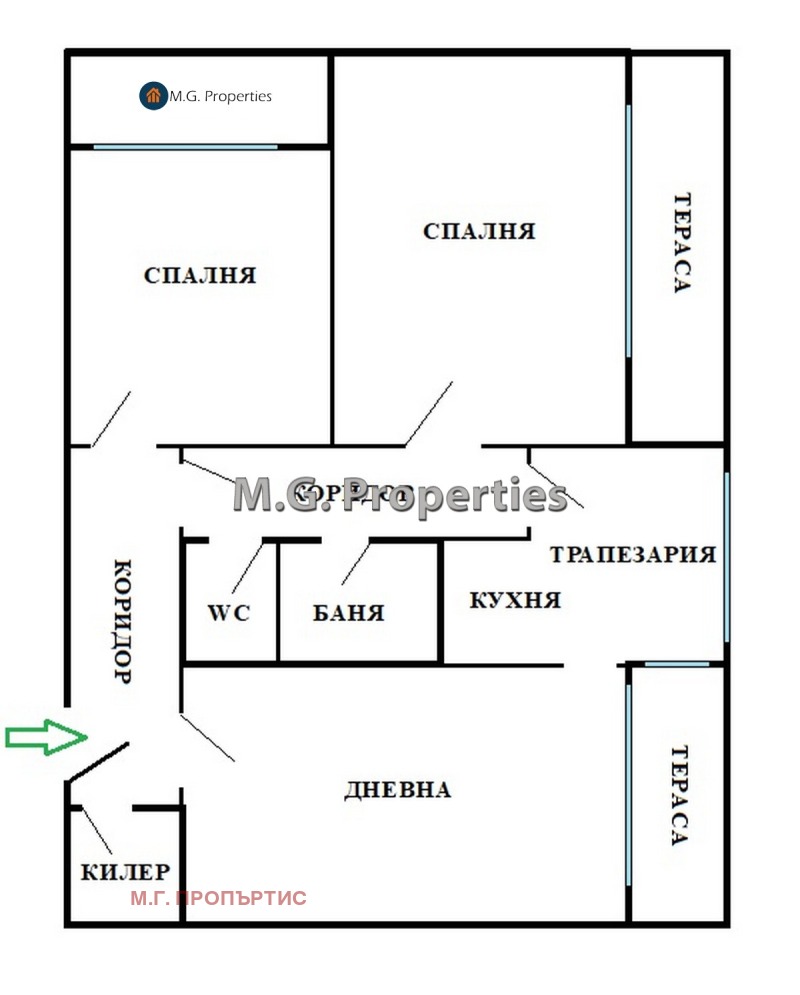 Продава 3-СТАЕН, гр. Варна, Чайка, снимка 14 - Апартаменти - 51893126