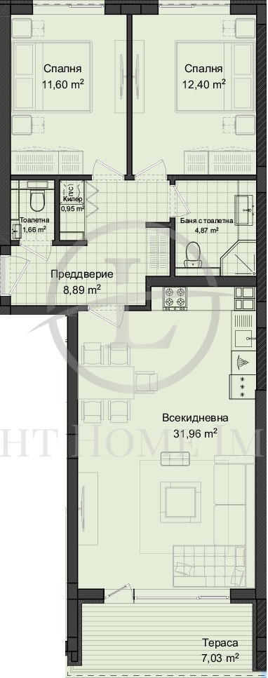À vendre  2 chambres Plovdiv , Gagarin , 108 m² | 75674725 - image [3]