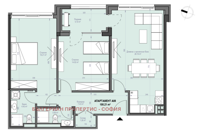 Продава 3-СТАЕН, гр. София, Хаджи Димитър, снимка 2 - Апартаменти - 52220129