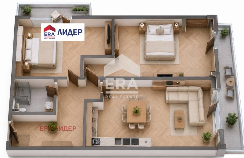 Продава 3-СТАЕН, гр. Русе, Широк център, снимка 5 - Апартаменти - 54952094