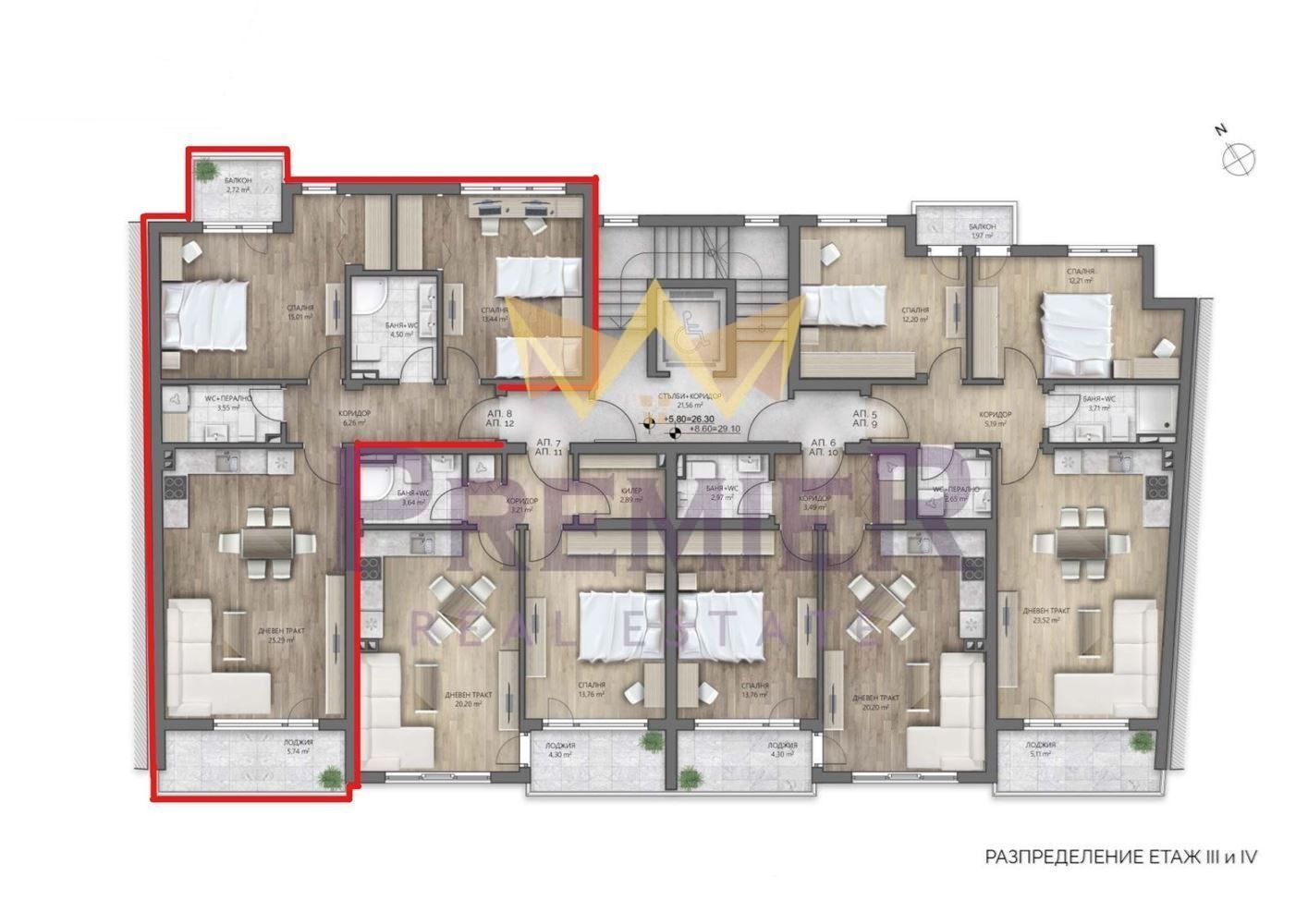 Продава 3-СТАЕН, гр. Варна, Погреби, снимка 8 - Апартаменти - 53822355