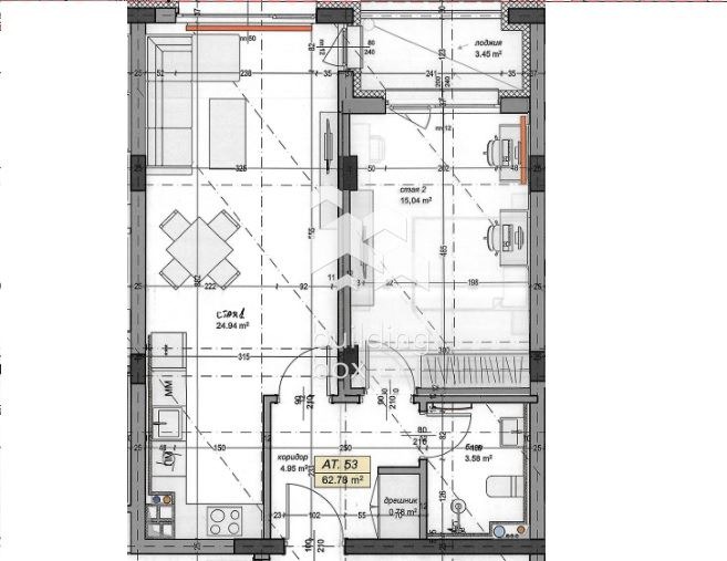 En venta  1 dormitorio Sofia , Mladost 4 , 74 metros cuadrados | 89106909