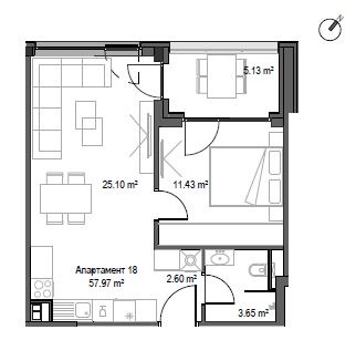 Продава  2-стаен град София , Манастирски ливади , 69 кв.м | 80534817 - изображение [2]