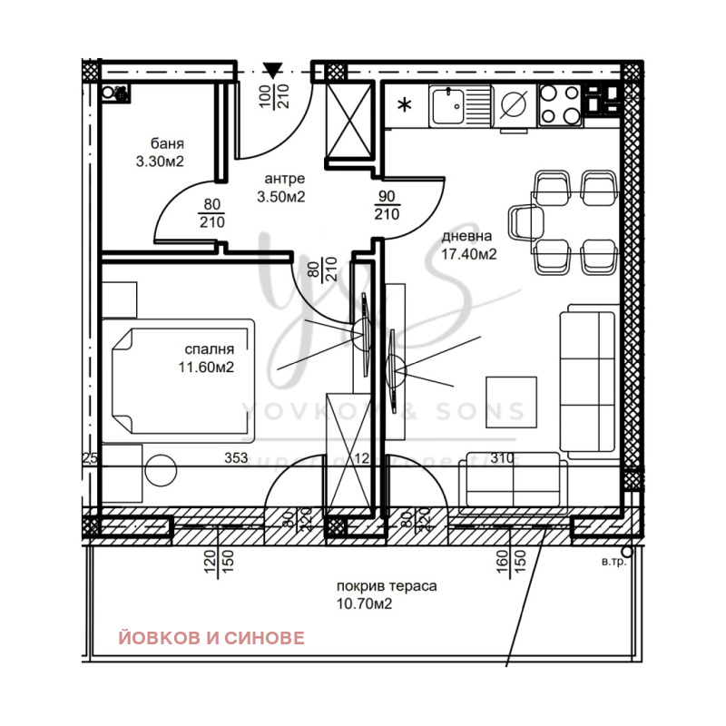 Zu verkaufen  1 Schlafzimmer Plowdiw , Belomorski , 61 qm | 45254167