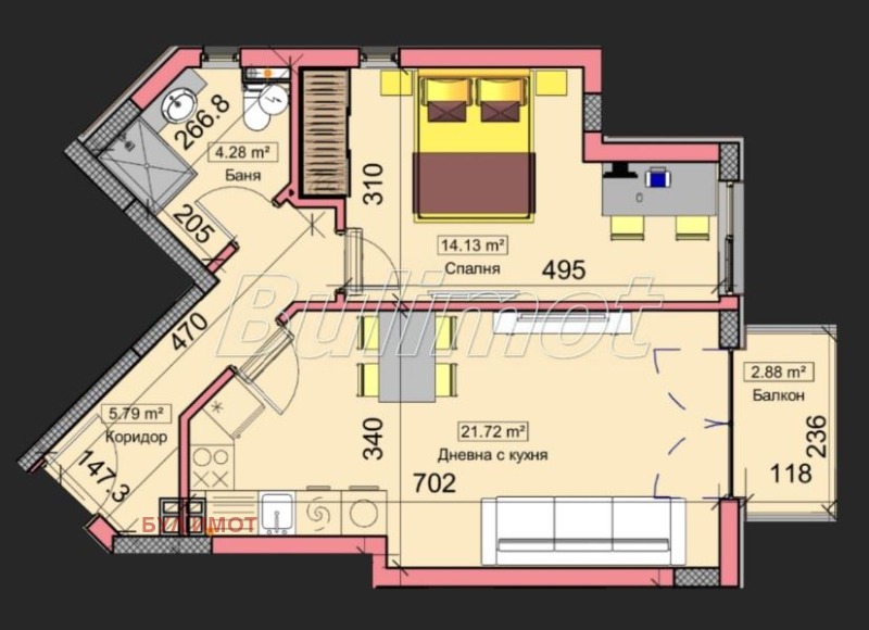 Продава  2-стаен град Варна , Бриз , 65 кв.м | 74543331 - изображение [11]