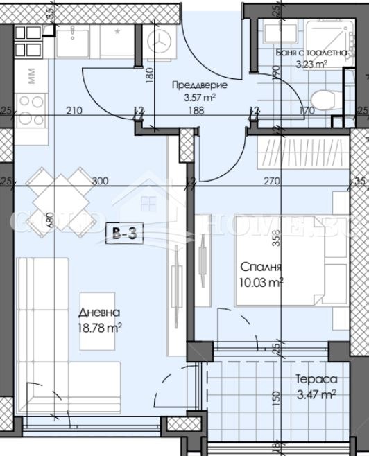 Zu verkaufen  1 Schlafzimmer Plowdiw , Gagarin , 61 qm | 70458978 - Bild [7]