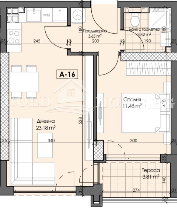 Zu verkaufen  1 Schlafzimmer Plowdiw , Gagarin , 61 qm | 70458978 - Bild [10]