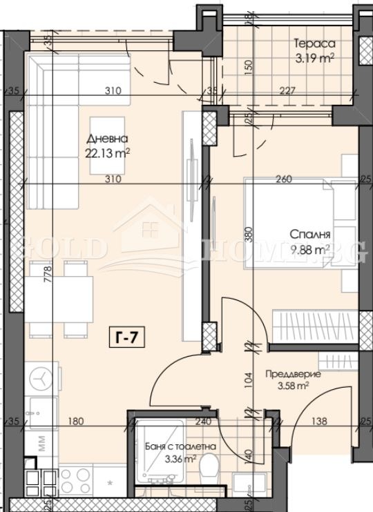 Zu verkaufen  1 Schlafzimmer Plowdiw , Gagarin , 61 qm | 70458978 - Bild [8]