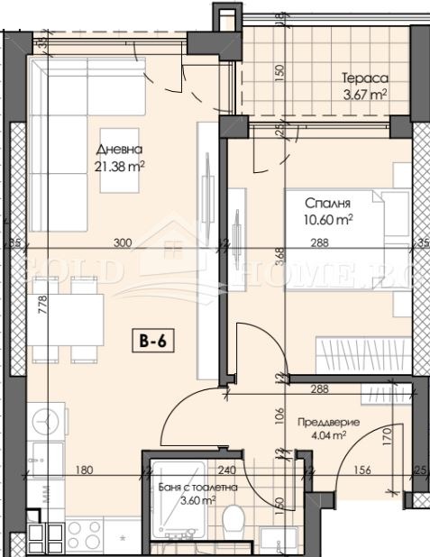 Zu verkaufen  1 Schlafzimmer Plowdiw , Gagarin , 61 qm | 70458978 - Bild [9]