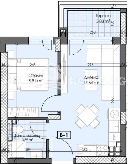 Zu verkaufen  1 Schlafzimmer Plowdiw , Gagarin , 61 qm | 70458978 - Bild [3]