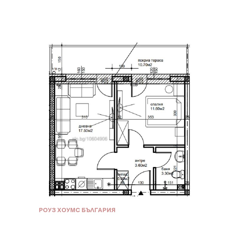 Продава 2-СТАЕН, гр. Пловдив, Беломорски, снимка 3 - Апартаменти - 52548479