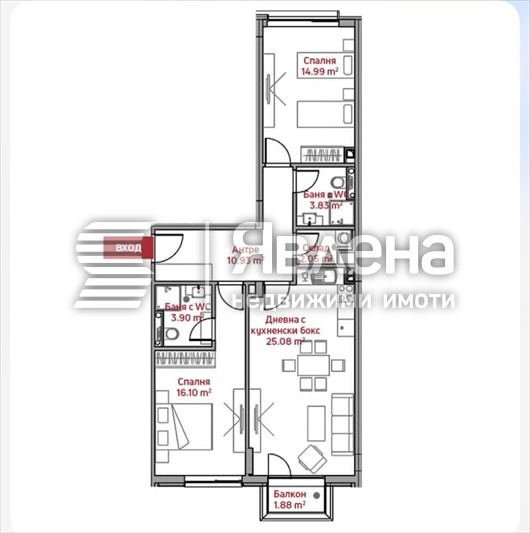 Продава 3-СТАЕН, гр. София, Манастирски ливади, снимка 4 - Апартаменти - 55065937