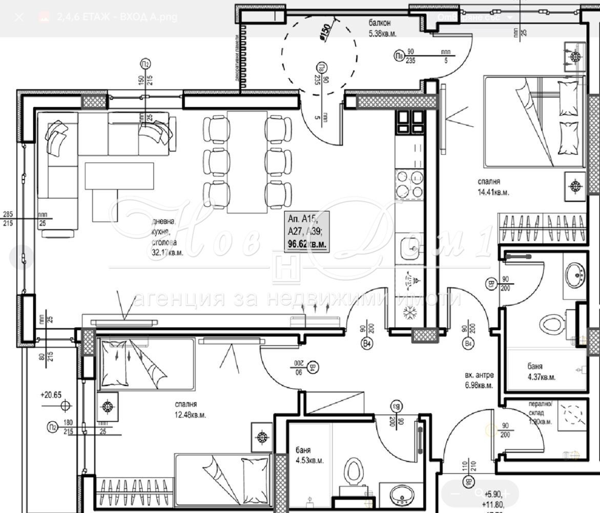 Продава 3-СТАЕН, гр. Пловдив, Христо Смирненски, снимка 2 - Апартаменти - 51889781