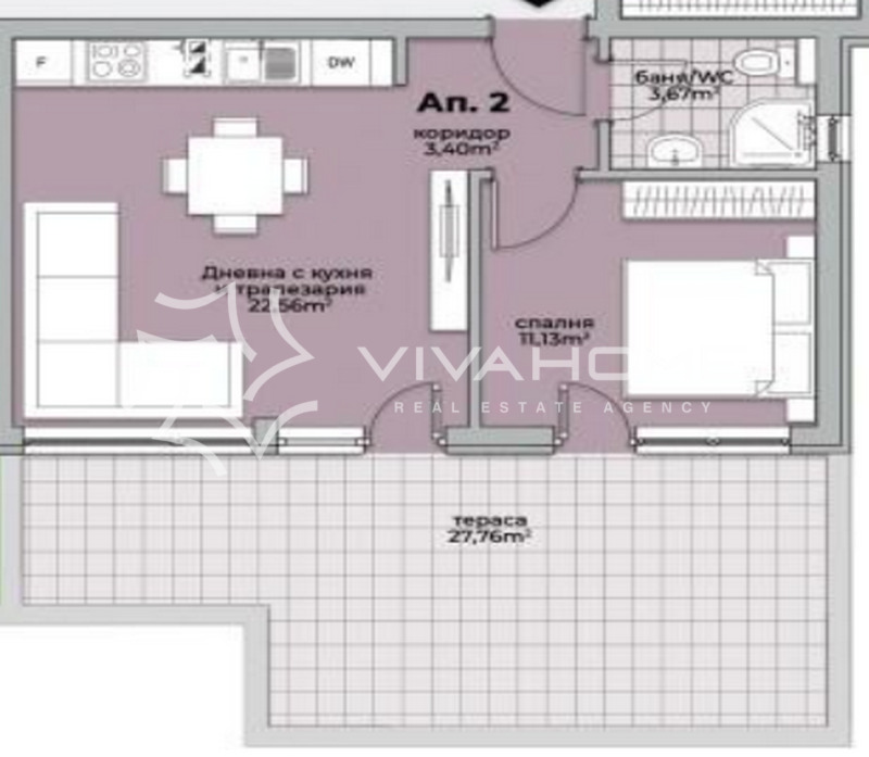 Till salu  1 sovrum Varna , Briz , 83 kvm | 90554417 - bild [10]