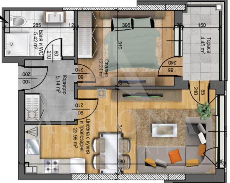 Продава 2-СТАЕН, гр. Пловдив, Христо Смирненски, снимка 2 - Апартаменти - 53272827
