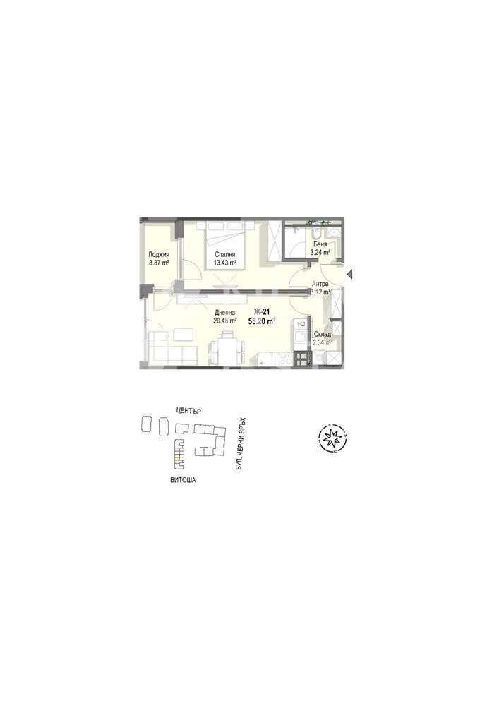 Продава 2-СТАЕН, гр. София, Кръстова вада, снимка 6 - Апартаменти - 55308295