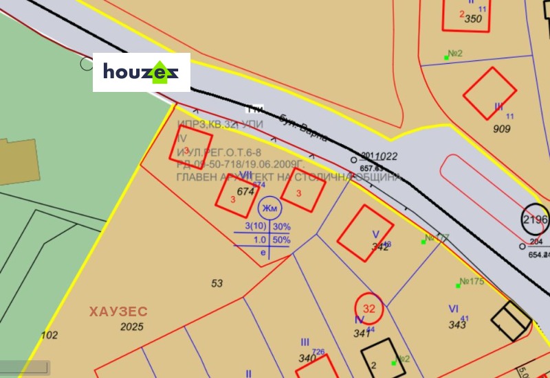 Til salgs  Plott Sofia , Bankja , 1200 kvm | 59592672
