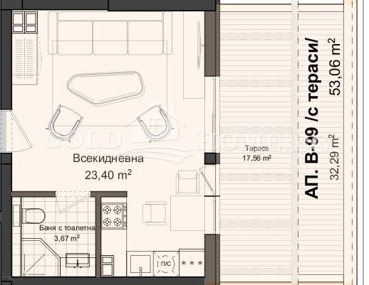 Eladó  Stúdió Plovdiv , Gagarin , 62 négyzetméter | 57284224 - kép [2]