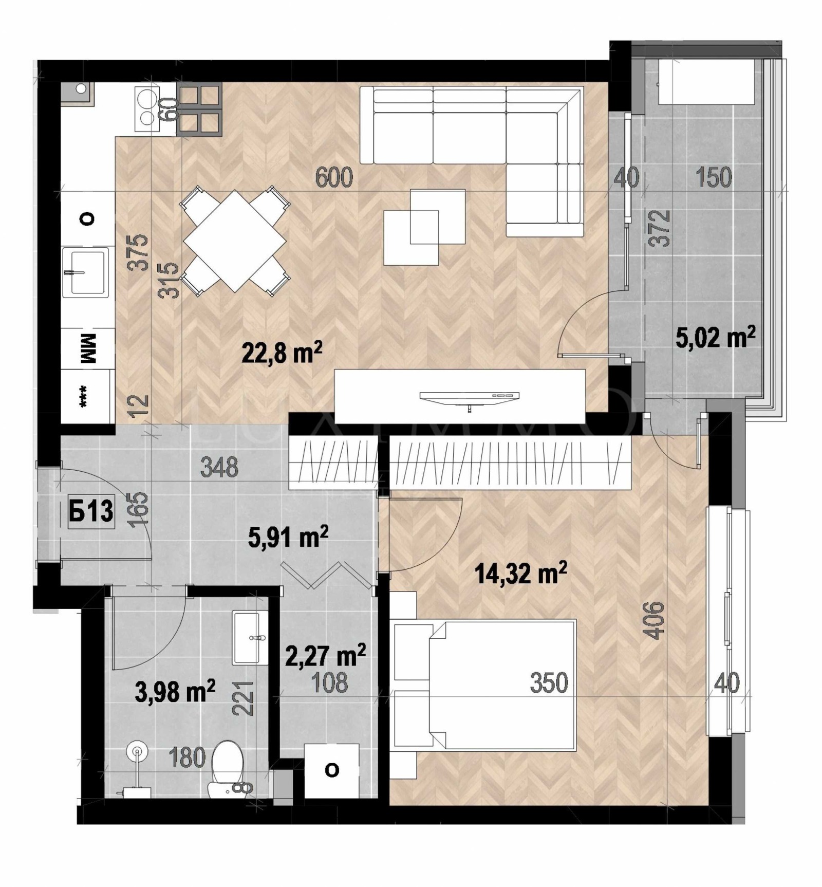 Продава 2-СТАЕН, гр. София, Кръстова вада, снимка 11 - Апартаменти - 53779491