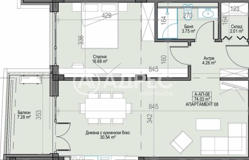 En venta  1 dormitorio Sofia , Levski V , 85 metros cuadrados | 45859360 - imagen [4]