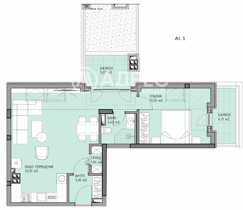 Na prodej  1 ložnice Sofia , Moderno predgradie , 96 m2 | 53906426 - obraz [4]