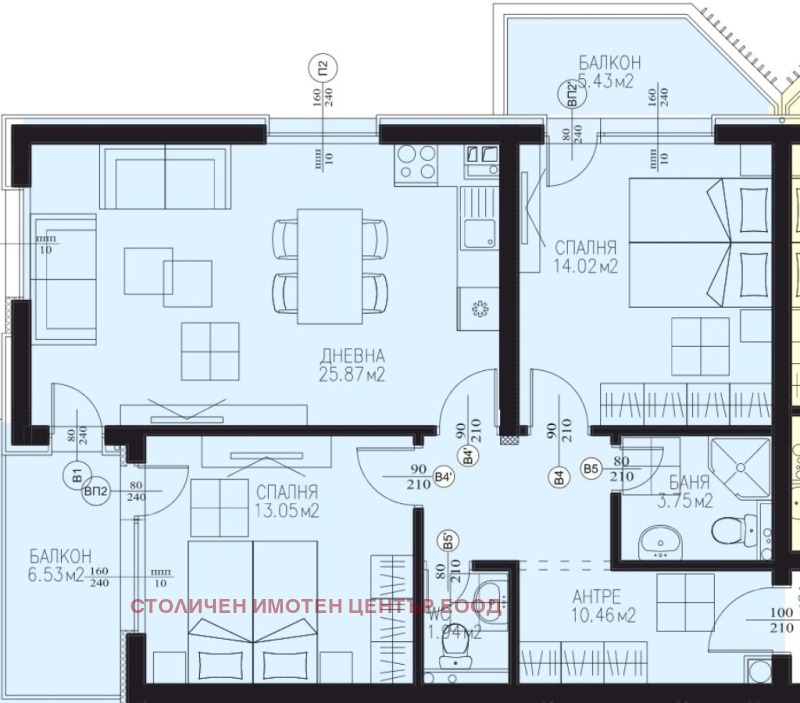 Na prodej  2 ložnice Sofia , Dragalevci , 111 m2 | 58406205 - obraz [3]