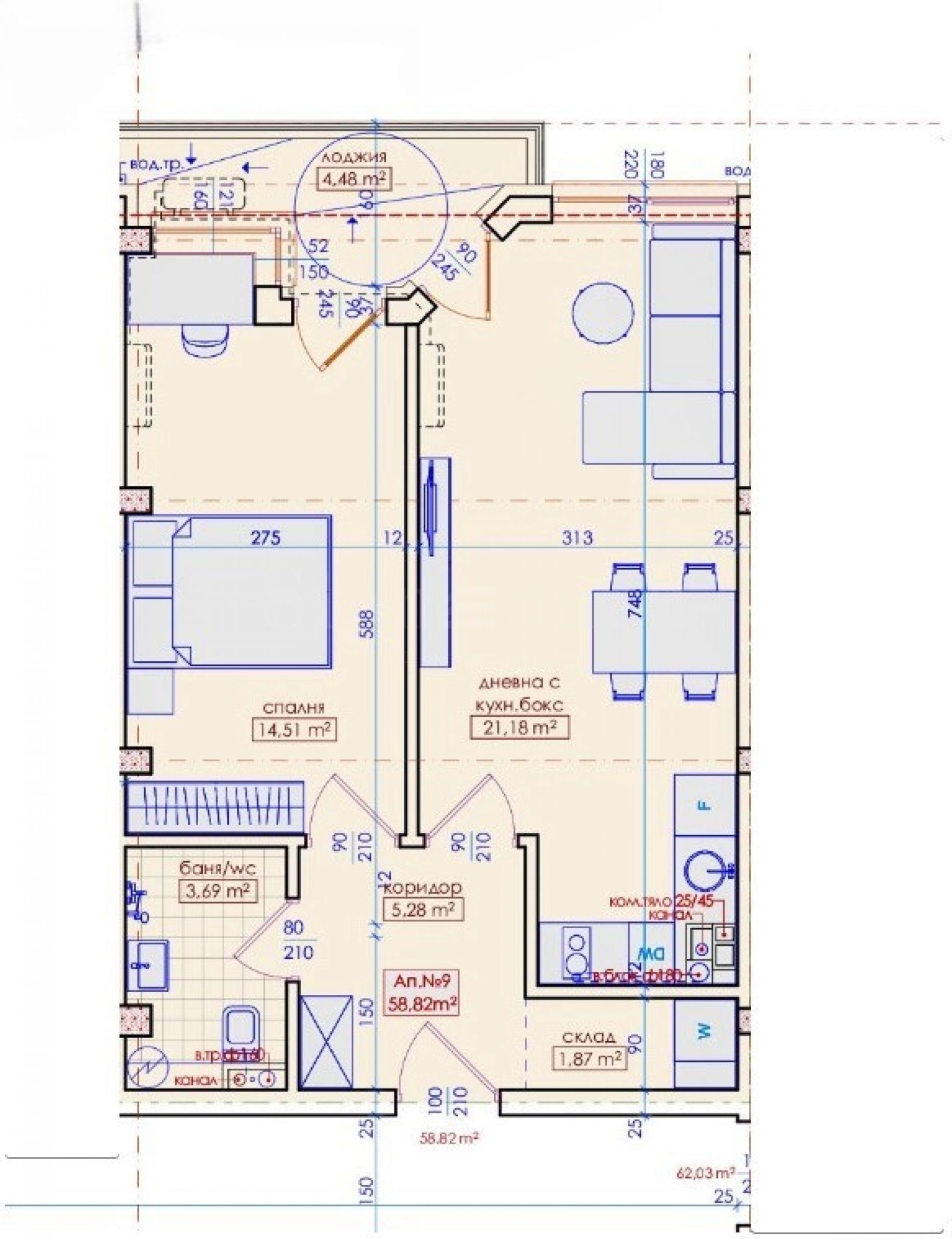 Продава  2-стаен град Бургас , Меден рудник - зона Д , 67 кв.м | 60523307