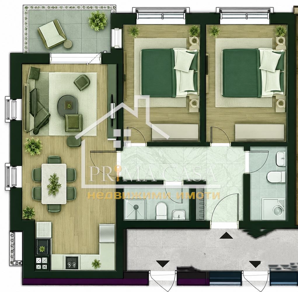 Продава 3-СТАЕН, гр. Пловдив, Остромила, снимка 6 - Апартаменти - 56596793