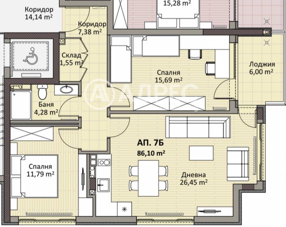 Продава 3-СТАЕН, гр. София, Надежда 2, снимка 4 - Апартаменти - 54792228