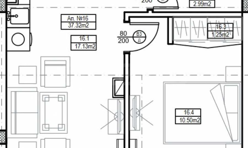 Eladó  1 hálószoba régió Burgasz , Ahtopol , 41 négyzetméter | 98908949 - kép [2]